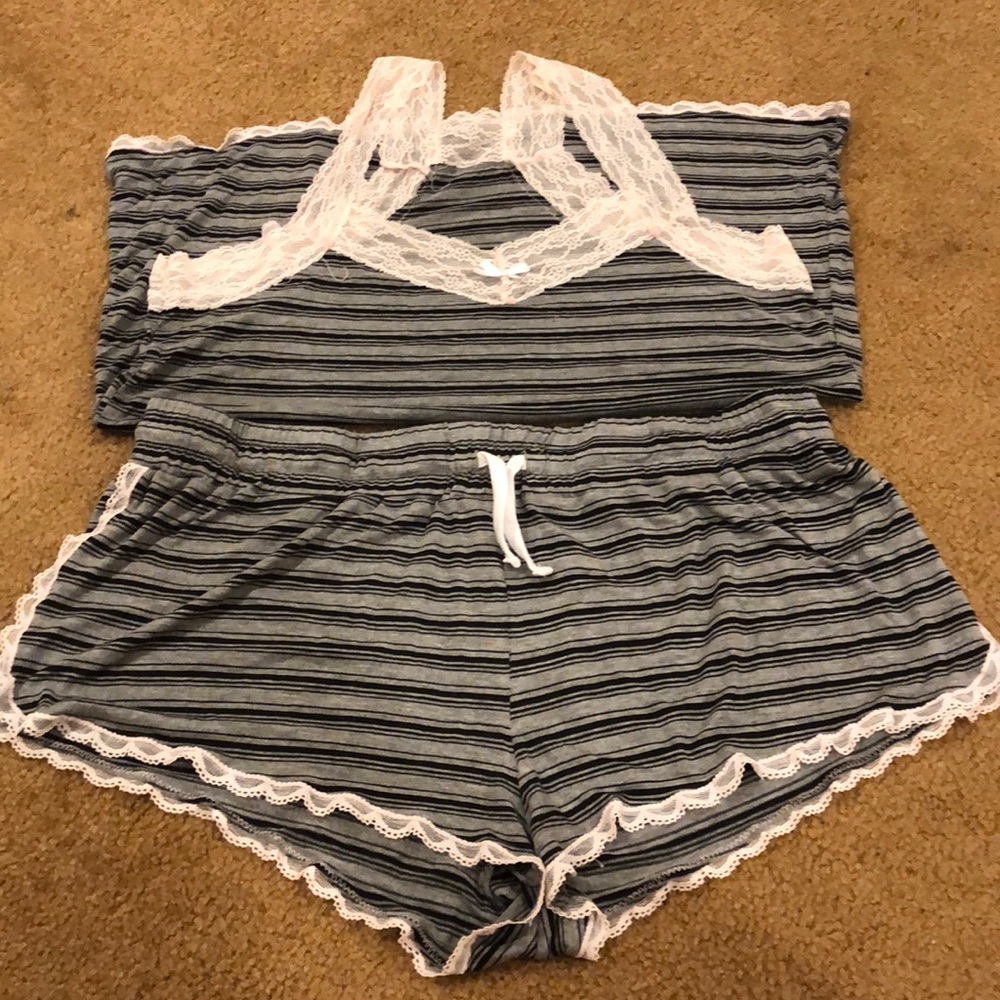 Silky smooth tank top and shorts pajama set